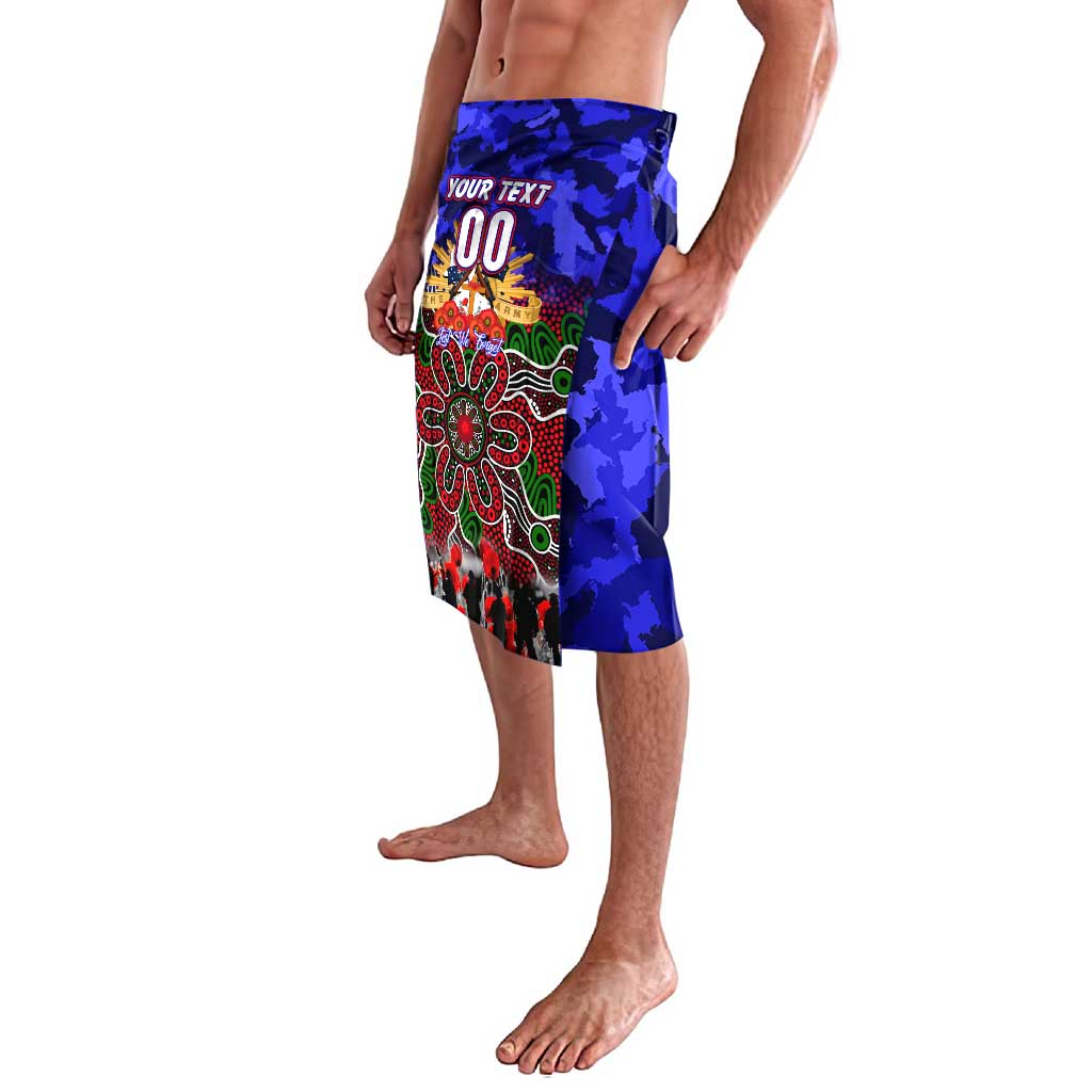 Personalized Warriors ANZAC Day Lavalava Australian Army - Lest We Forget