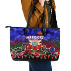 Warriors ANZAC Day Leather Tote Bag Australian Army - Lest We Forget