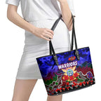 Warriors ANZAC Day Leather Tote Bag Australian Army - Lest We Forget