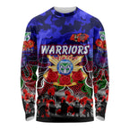 Personalized Warriors ANZAC Day Long Sleeve Shirt Australian Army - Lest We Forget