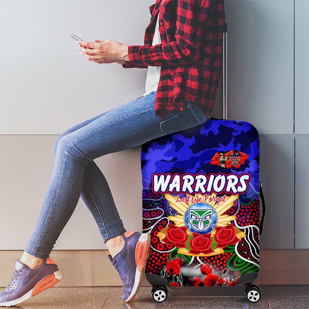 Warriors ANZAC Day Luggage Cover Australian Army - Lest We Forget