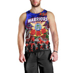 Personalized Warriors ANZAC Day Men Tank Top Australian Army - Lest We Forget