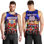 Personalized Warriors ANZAC Day Men Tank Top Australian Army - Lest We Forget