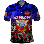 Personalized Warriors ANZAC Day Polo Shirt Australian Army - Lest We Forget