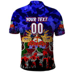 Personalized Warriors ANZAC Day Polo Shirt Australian Army - Lest We Forget