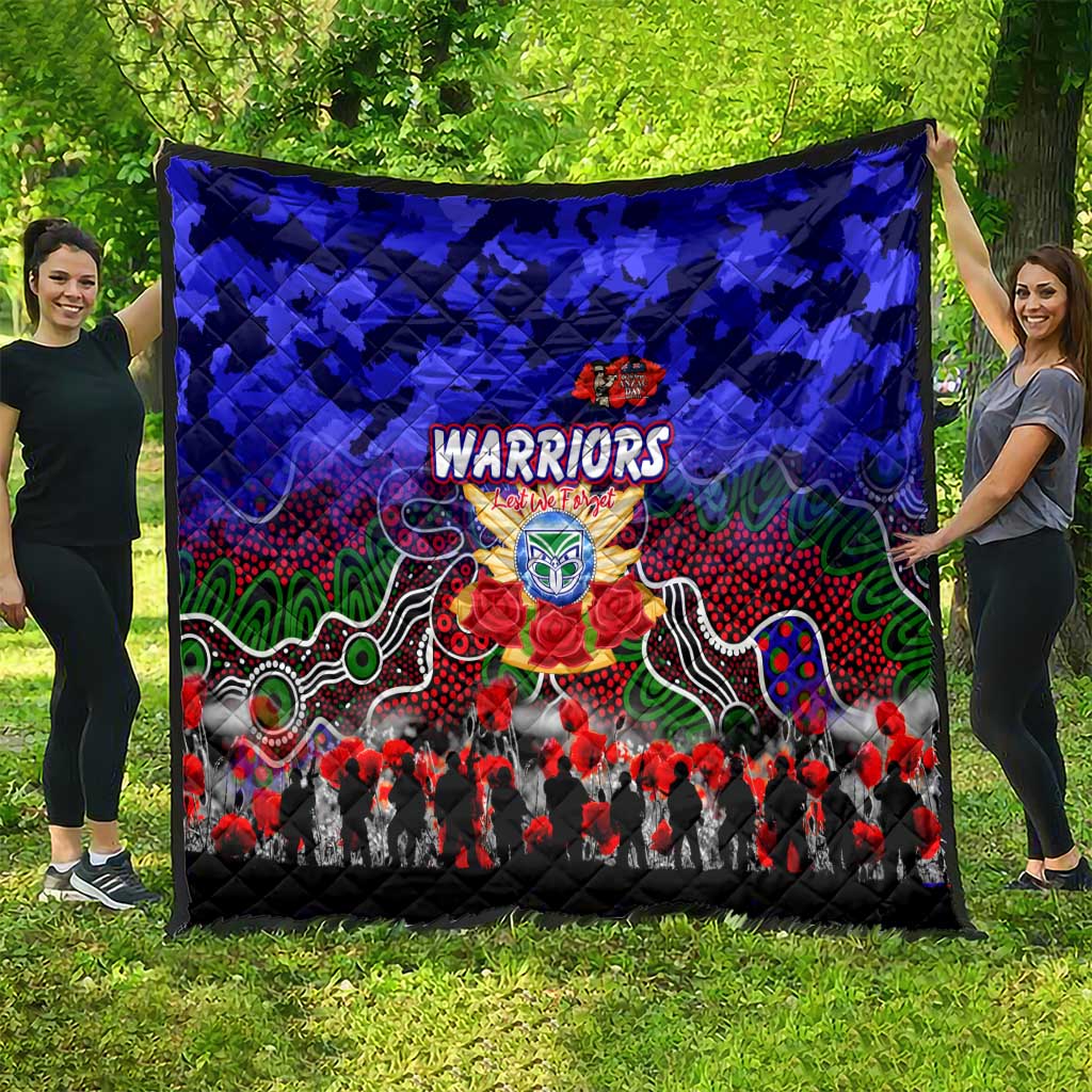 Warriors ANZAC Day Quilt Australian Army - Lest We Forget