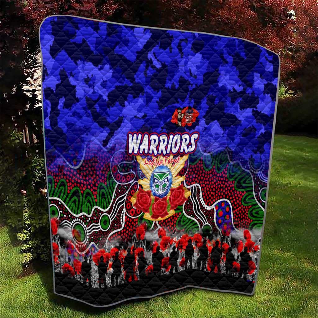 Warriors ANZAC Day Quilt Australian Army - Lest We Forget