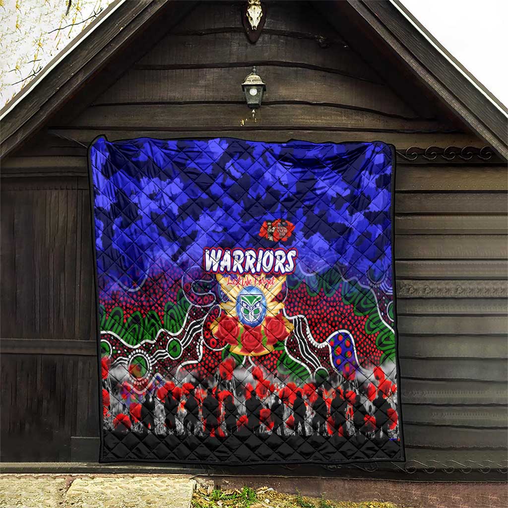 Warriors ANZAC Day Quilt Australian Army - Lest We Forget