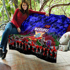 Warriors ANZAC Day Quilt Australian Army - Lest We Forget