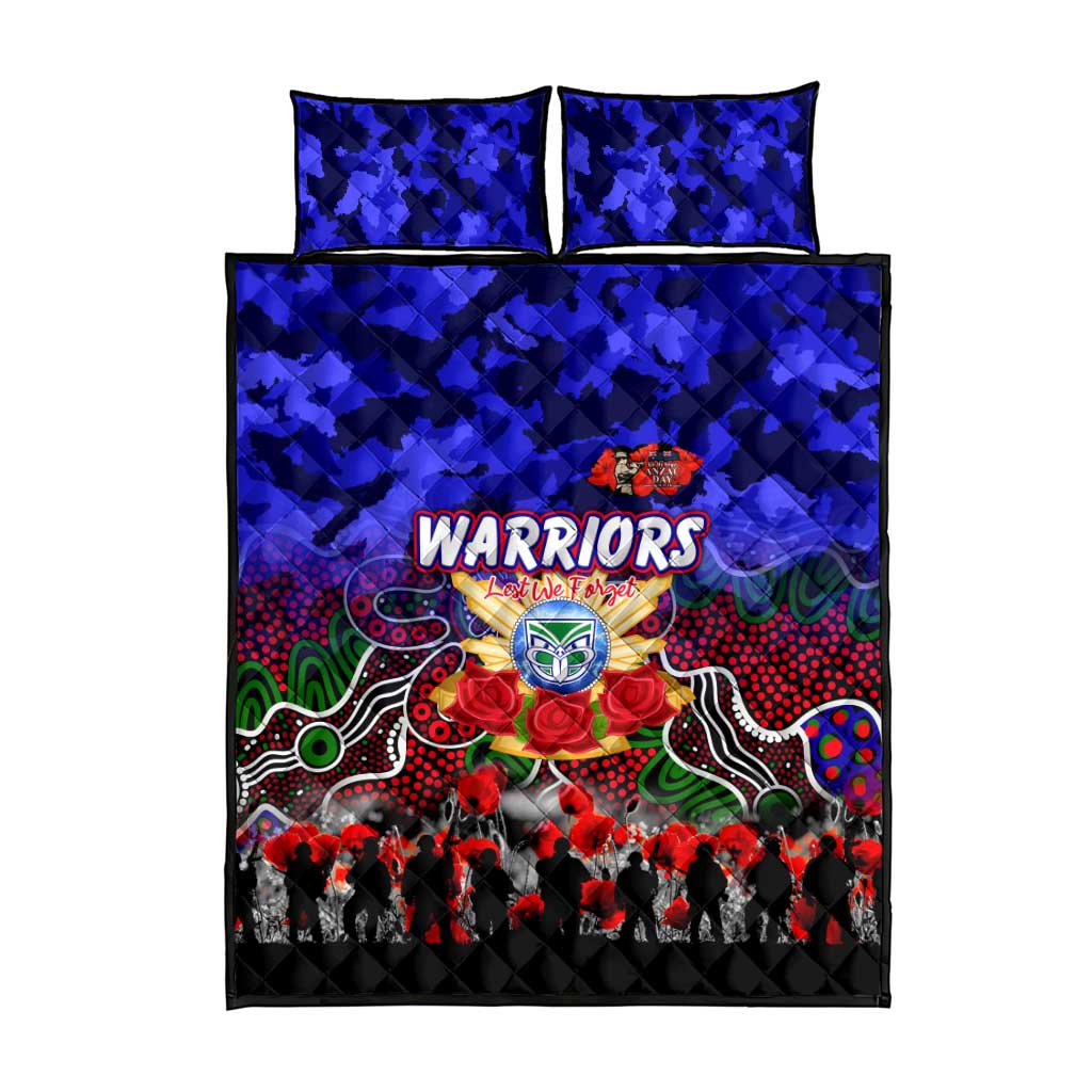 Warriors ANZAC Day Quilt Bed Set Australian Army - Lest We Forget
