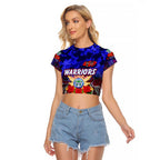 Personalized Warriors ANZAC Day Raglan Cropped T Shirt Australian Army - Lest We Forget