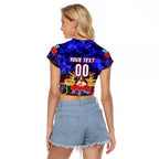 Personalized Warriors ANZAC Day Raglan Cropped T Shirt Australian Army - Lest We Forget