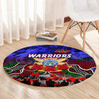 Warriors ANZAC Day Round Carpet Australian Army - Lest We Forget