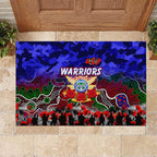 Warriors ANZAC Day Rubber Doormat Australian Army - Lest We Forget