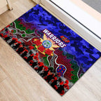 Warriors ANZAC Day Rubber Doormat Australian Army - Lest We Forget