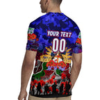 Personalized Warriors ANZAC Day Rugby Jersey Australian Army - Lest We Forget