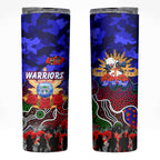 Personalized Warriors ANZAC Day Skinny Tumbler Australian Army - Lest We Forget
