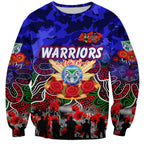 Personalized Warriors ANZAC Day Sweatshirt Australian Army - Lest We Forget