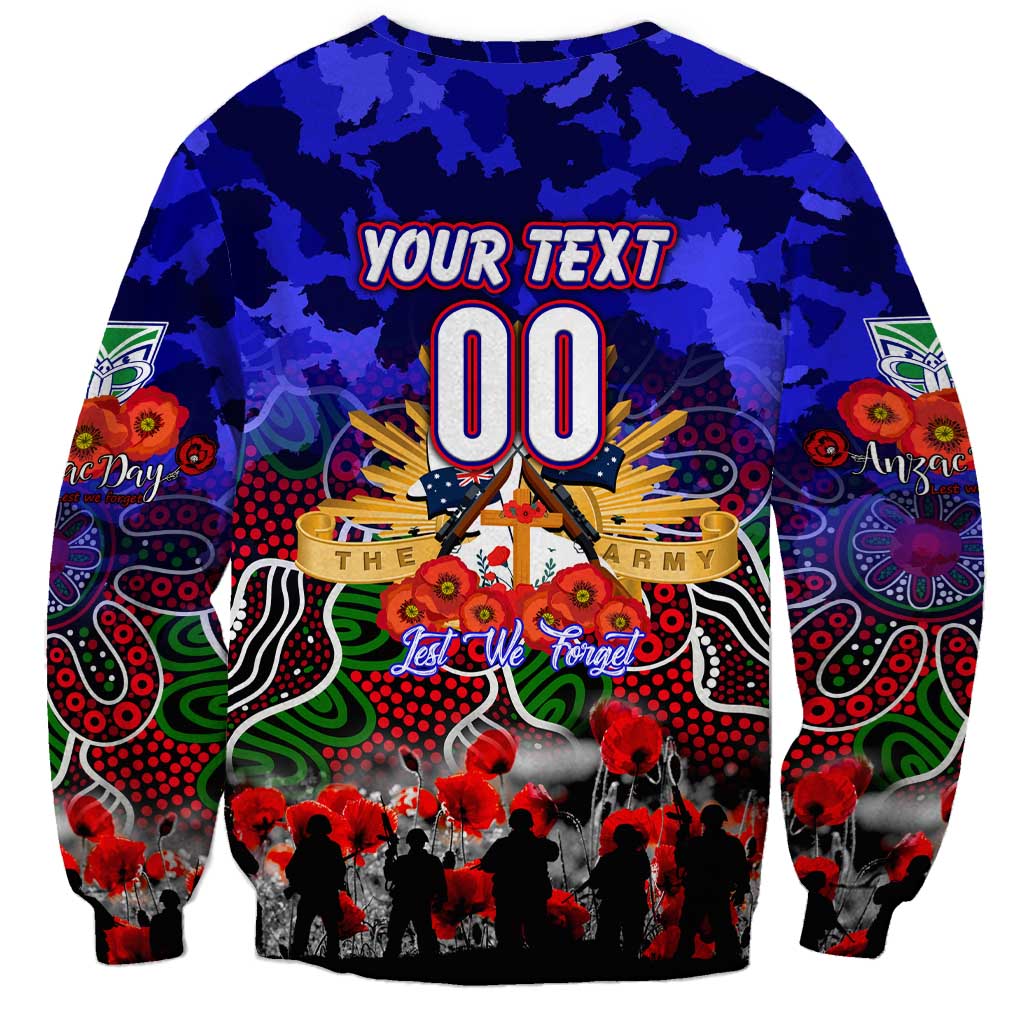 Personalized Warriors ANZAC Day Sweatshirt Australian Army - Lest We Forget