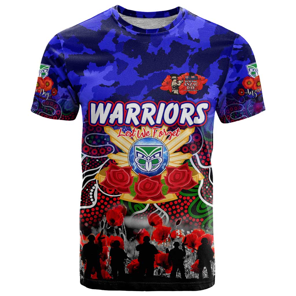 Personalized Warriors ANZAC Day T Shirt Australian Army - Lest We Forget