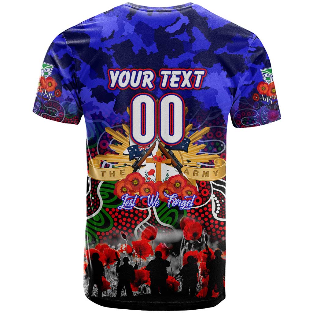 Personalized Warriors ANZAC Day T Shirt Australian Army - Lest We Forget