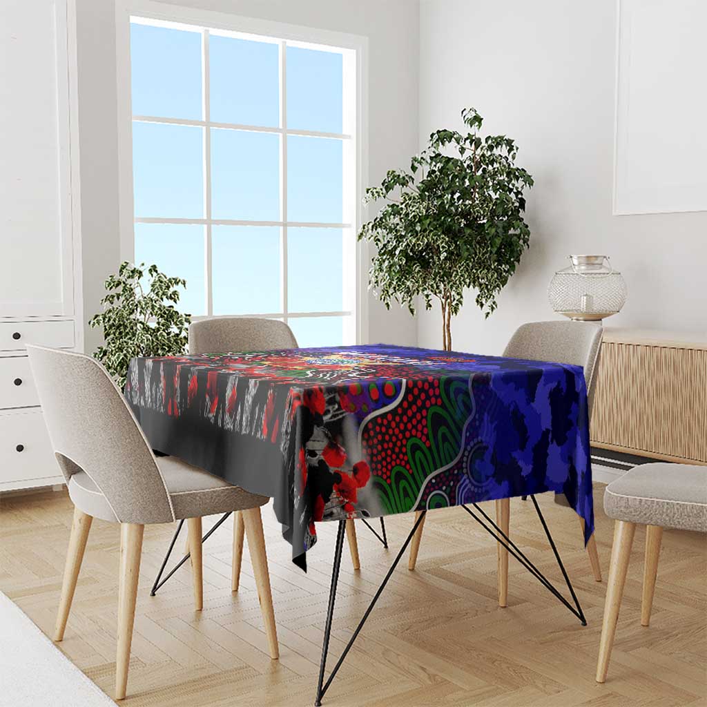Warriors ANZAC Day Tablecloth Australian Army - Lest We Forget