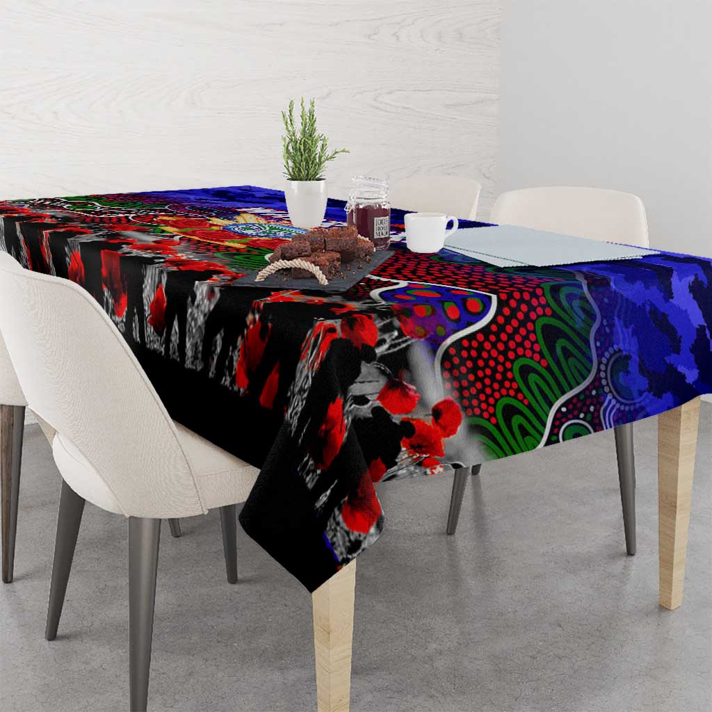 Warriors ANZAC Day Tablecloth Australian Army - Lest We Forget