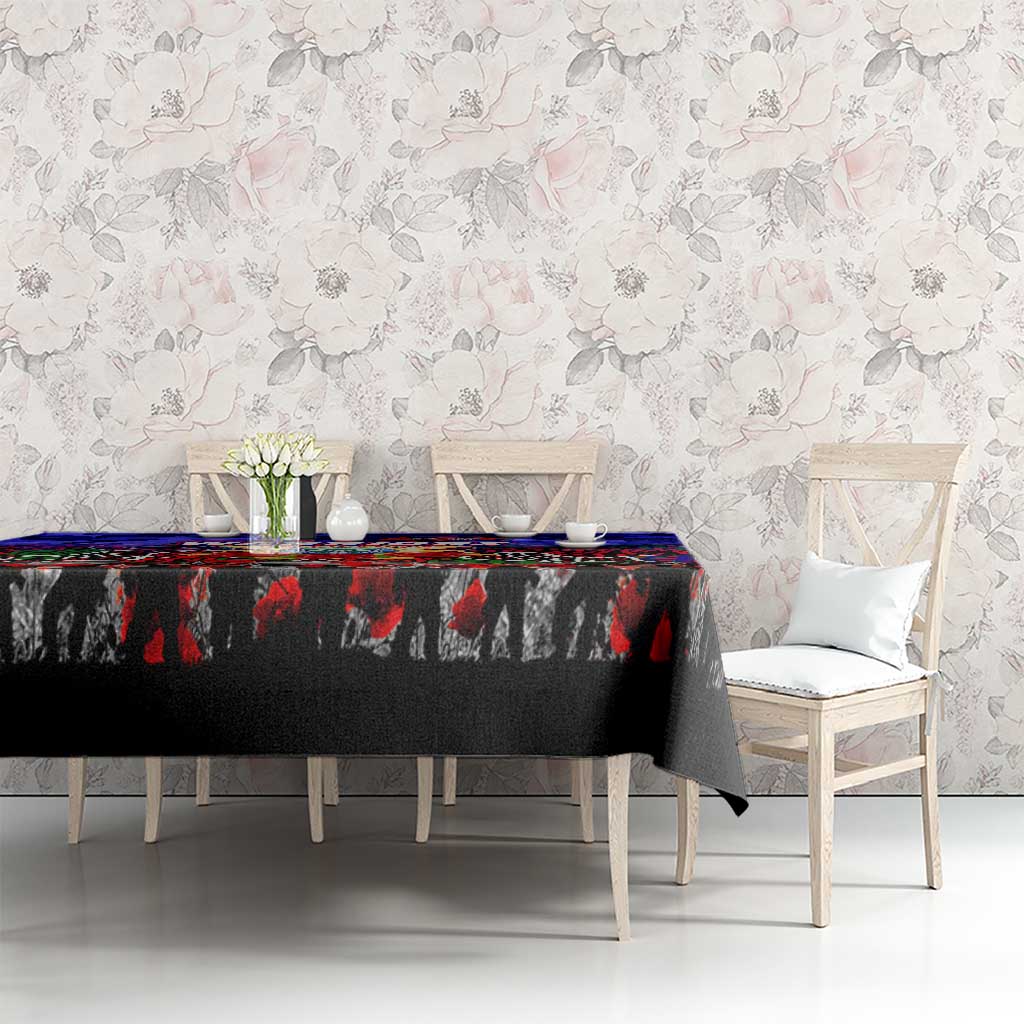 Warriors ANZAC Day Tablecloth Australian Army - Lest We Forget