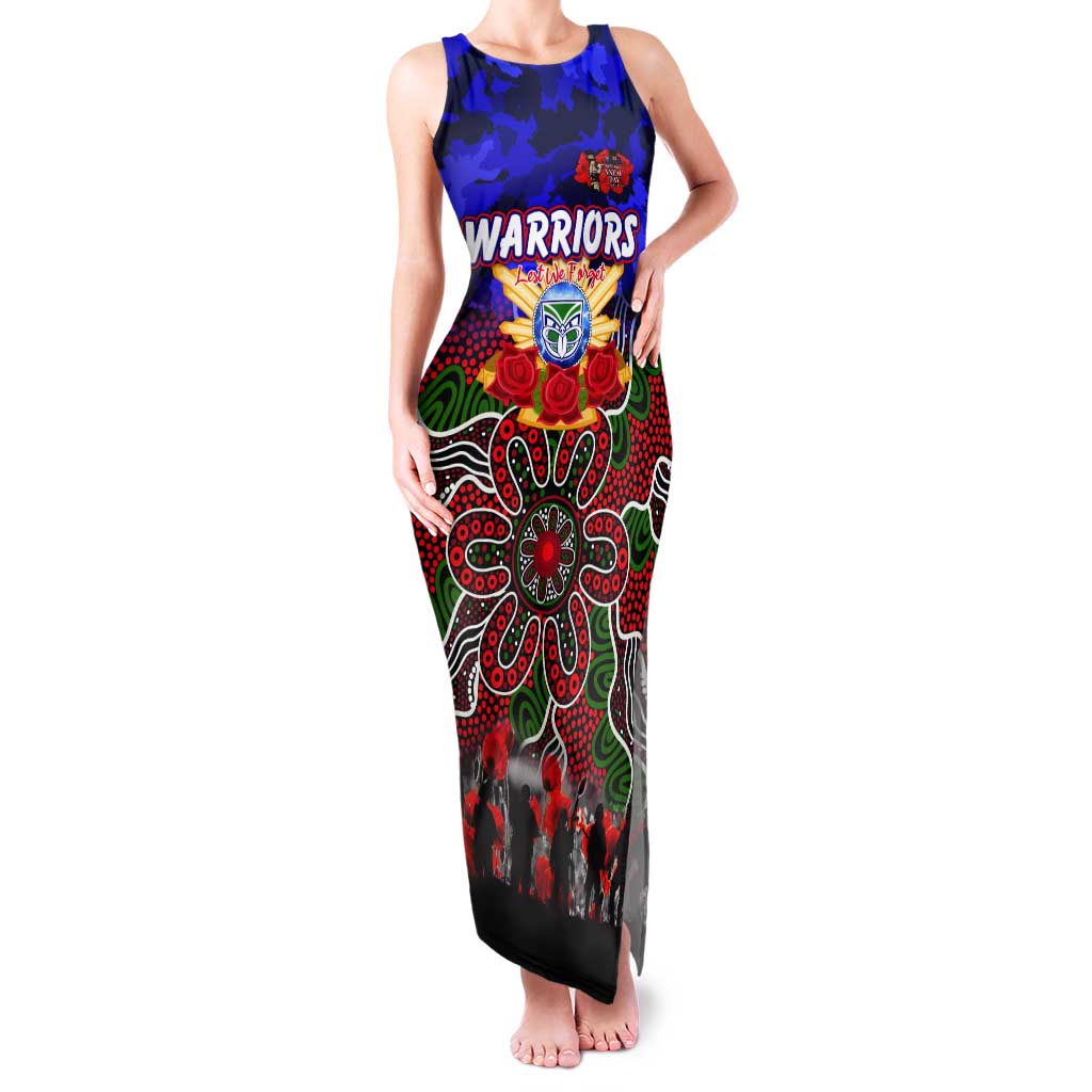 Personalized Warriors ANZAC Day Tank Maxi Dress Australian Army - Lest We Forget