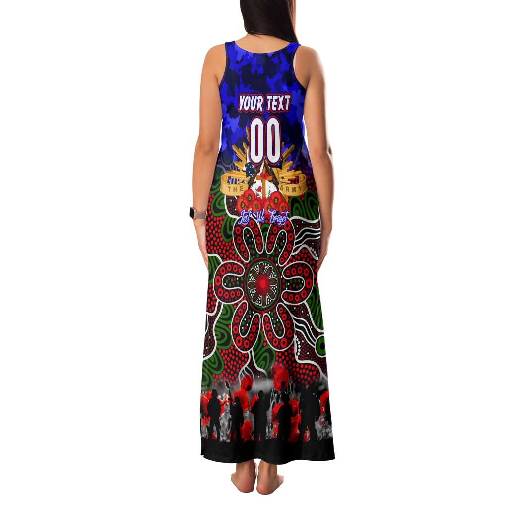 Personalized Warriors ANZAC Day Tank Maxi Dress Australian Army - Lest We Forget