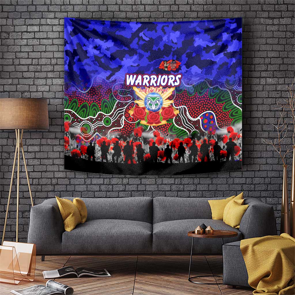 Warriors ANZAC Day Tapestry Australian Army - Lest We Forget