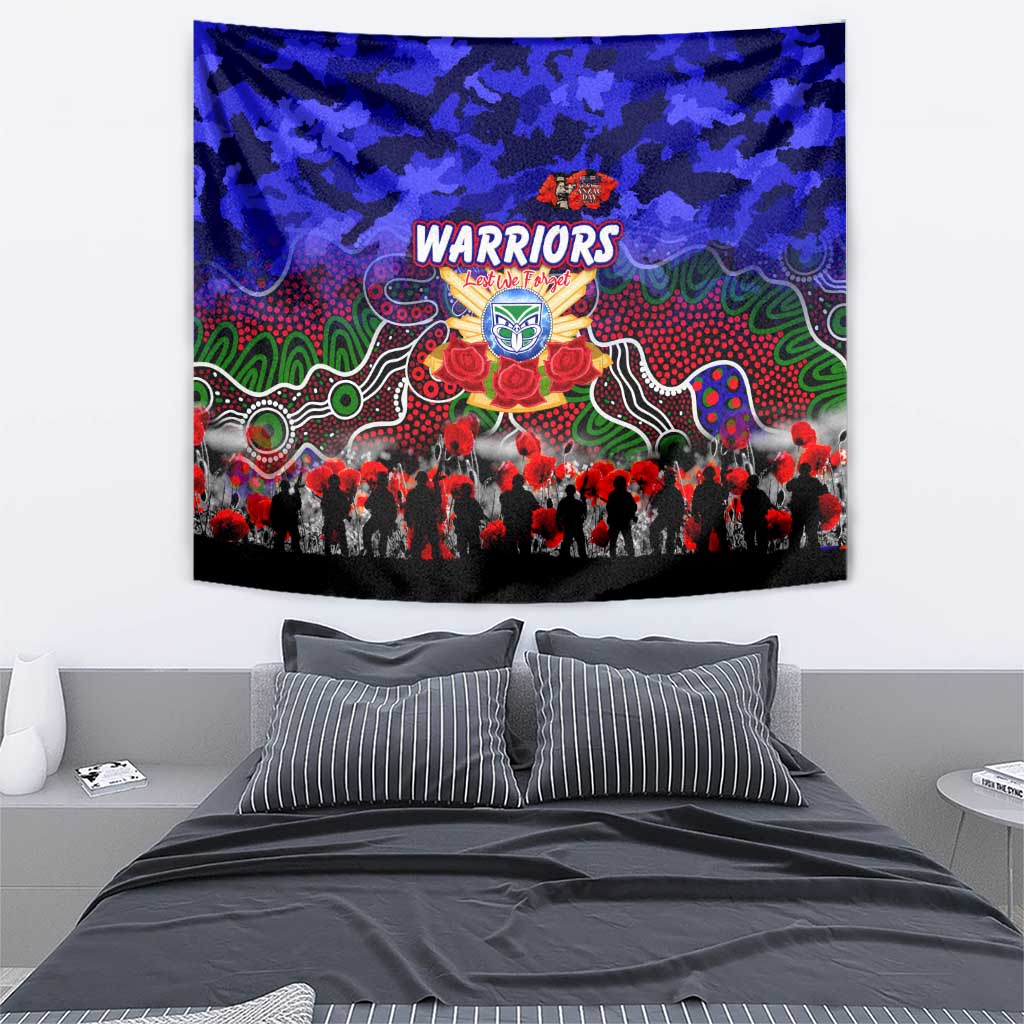 Warriors ANZAC Day Tapestry Australian Army - Lest We Forget