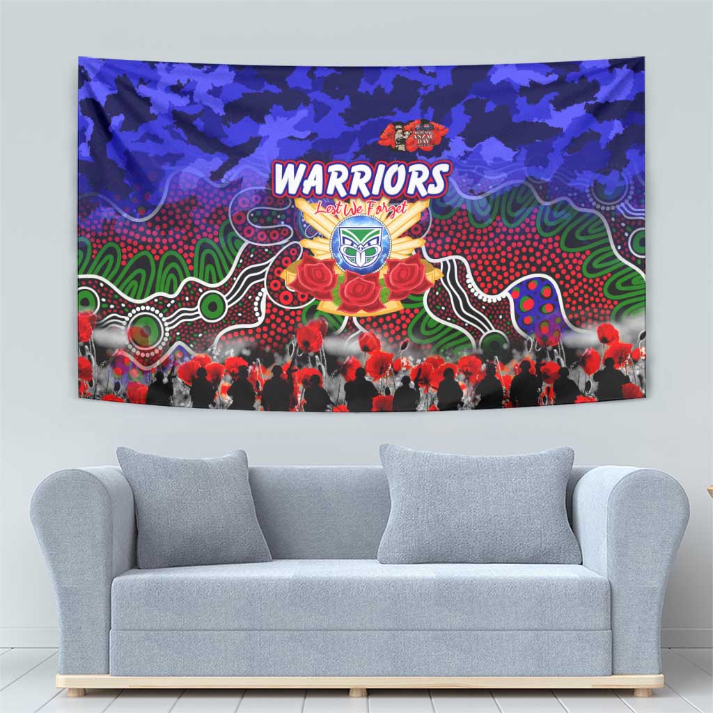 Warriors ANZAC Day Tapestry Australian Army - Lest We Forget