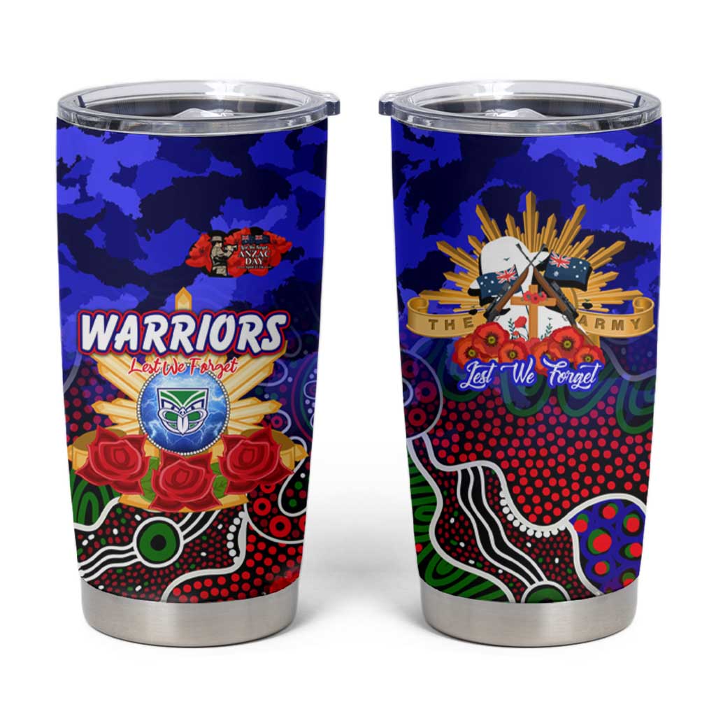 Personalized Warriors ANZAC Day Tumbler Cup Australian Army - Lest We Forget