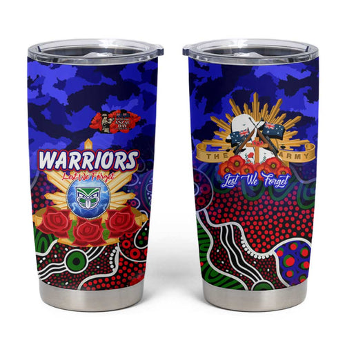 Personalized Warriors ANZAC Day Tumbler Cup Australian Army - Lest We Forget