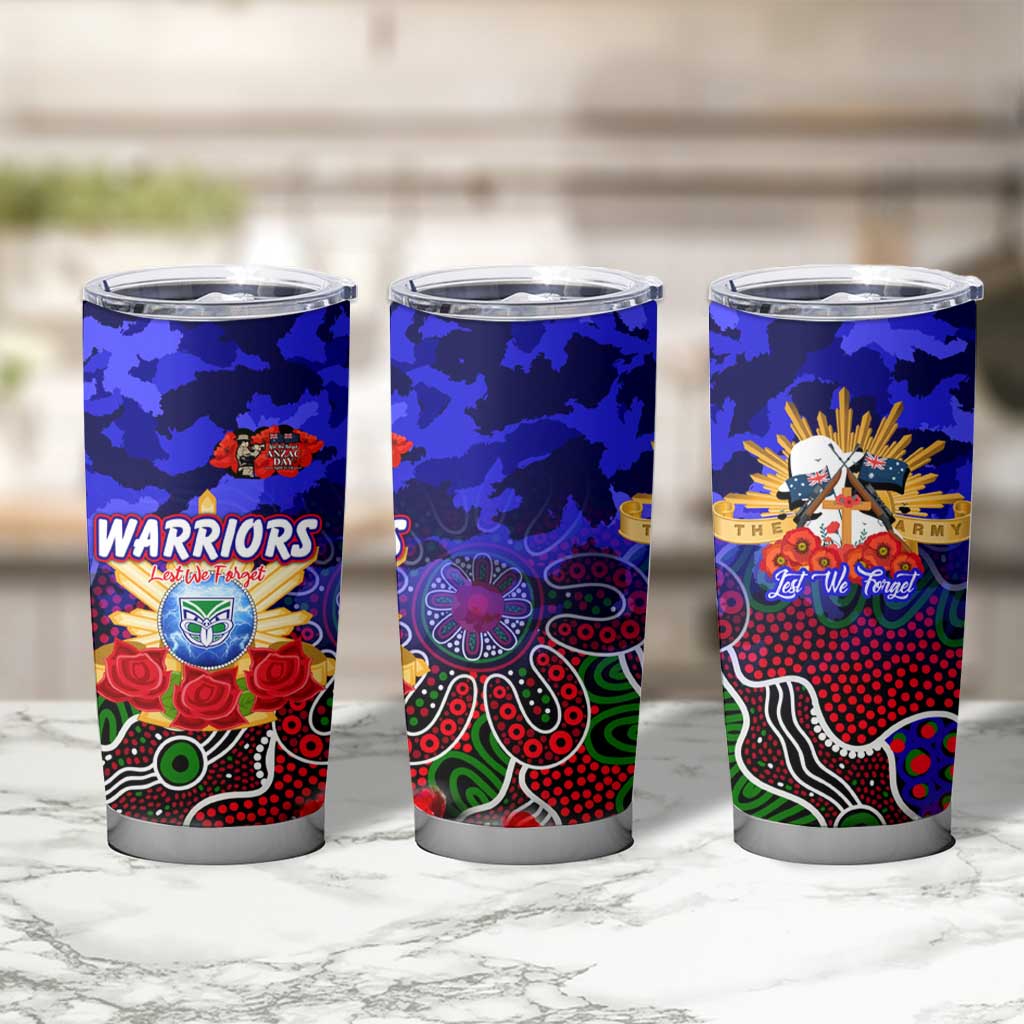 Personalized Warriors ANZAC Day Tumbler Cup Australian Army - Lest We Forget