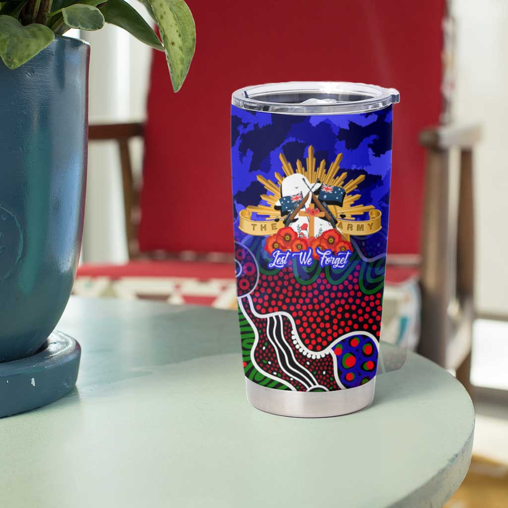 Personalized Warriors ANZAC Day Tumbler Cup Australian Army - Lest We Forget