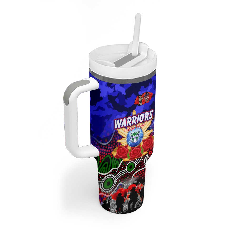 Personalized Warriors ANZAC Day Tumbler With Handle Australian Army - Lest We Forget
