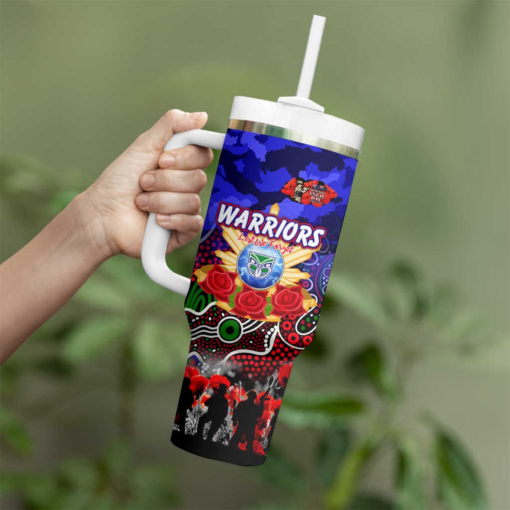 Personalized Warriors ANZAC Day Tumbler With Handle Australian Army - Lest We Forget