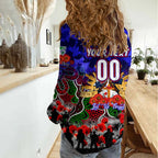 Personalized Warriors ANZAC Day Women Casual Shirt Australian Army - Lest We Forget