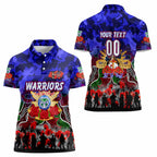 Personalized Warriors ANZAC Day Women Polo Shirt Australian Army - Lest We Forget