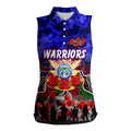 Personalized Warriors ANZAC Day Women Sleeveless Polo Shirt Australian Army - Lest We Forget