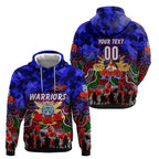 Personalized Warriors ANZAC Day Zip Hoodie Australian Army - Lest We Forget