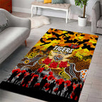 Tigers ANZAC Day Area Rug Australian Army - Lest We Forget