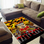 Tigers ANZAC Day Area Rug Australian Army - Lest We Forget