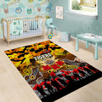 Tigers ANZAC Day Area Rug Australian Army - Lest We Forget
