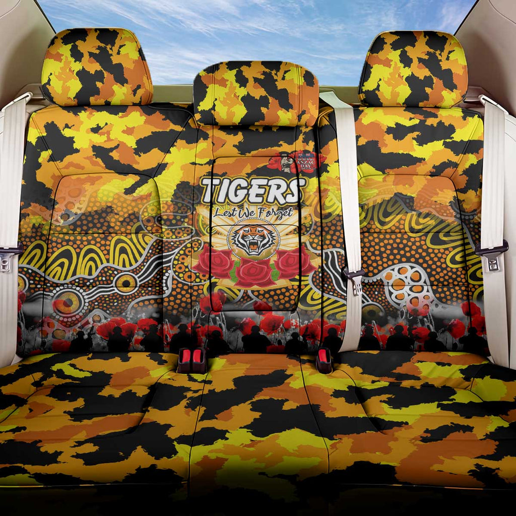 Tigers ANZAC Day Back Car Seat Cover Australian Army - Lest We Forget