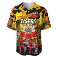 Personalized Tigers ANZAC Day Baseball Jersey Australian Army - Lest We Forget