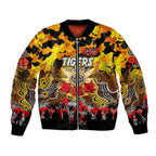 Personalized Tigers ANZAC Day Bomber Jacket Australian Army - Lest We Forget