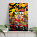 Tigers ANZAC Day Canvas Wall Art Australian Army - Lest We Forget